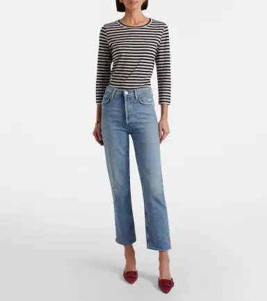 AGOLDE 90's Pinch Waist Crop straight jeans | Thumbnail 4 AGOLDE 90's Pinch Waist Crop straight jeans | Thumbnail 4
