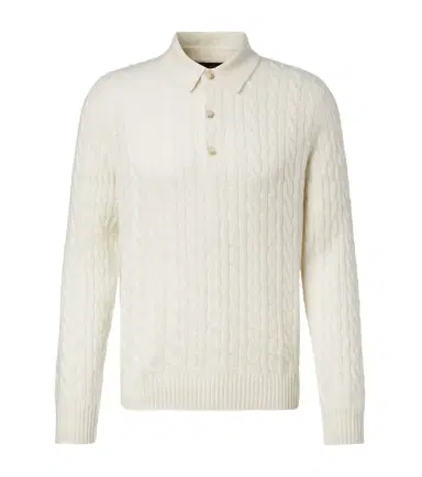 Arch4 Cable-knit cashmere polo sweater | Thumbnail 1 Arch4 Cable-knit cashmere polo sweater | Thumbnail 1