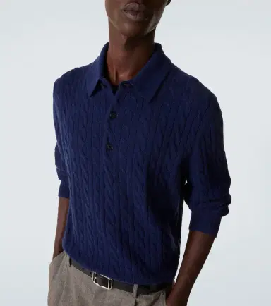 Arch4 Cable-knit cashmere polo sweater | Thumbnail 2 Arch4 Cable-knit cashmere polo sweater | Thumbnail 2
