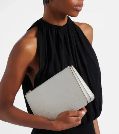 TOTEME Threefold croc-effect leather clutch | Thumbnail 5 TOTEME Threefold croc-effect leather clutch | Thumbnail 5