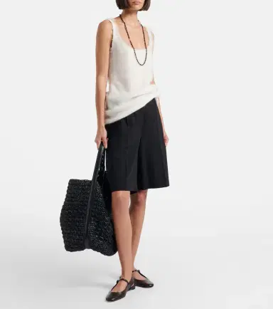 Toteme Belted leather-trimmed raffia tote bag | Thumbnail 4 Toteme Belted leather-trimmed raffia tote bag | Thumbnail 4