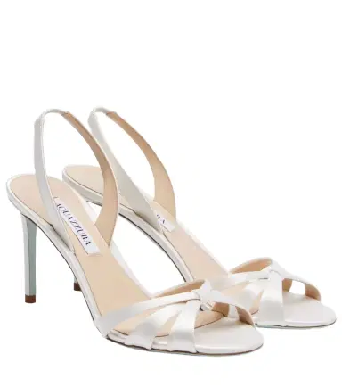 Aquazzura Tati 85 satin slingback sandals | Thumbnail 1 Aquazzura Tati 85 satin slingback sandals | Thumbnail 1