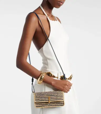 Christian Louboutin Bettina Mini leather-trimmed crochet clutch | Thumbnail 6 Christian Louboutin Bettina Mini leather-trimmed crochet clutch | Thumbnail 6