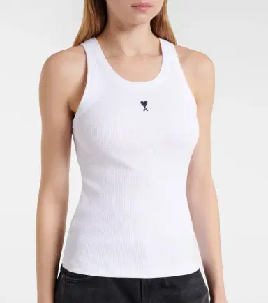 AMI PARIS Ami De Caur cotton jersey tank top | Thumbnail 3 AMI PARIS Ami De Caur cotton jersey tank top | Thumbnail 3