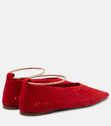Jil Sander Perforated suede ballet flats | Thumbnail 2 Jil Sander Perforated suede ballet flats | Thumbnail 2
