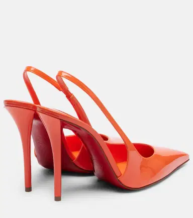 Christian Louboutin Miss Z 100 patent leather slingback pumps | Thumbnail 2 Christian Louboutin Miss Z 100 patent leather slingback pumps | Thumbnail 2