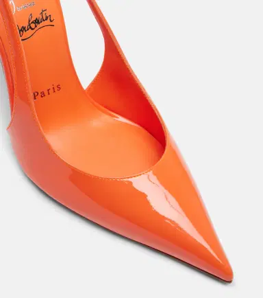 Christian Louboutin Miss Z 100 patent leather slingback pumps | Thumbnail 4 Christian Louboutin Miss Z 100 patent leather slingback pumps | Thumbnail 4