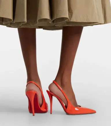 Christian Louboutin Miss Z 100 patent leather slingback pumps | Thumbnail 6 Christian Louboutin Miss Z 100 patent leather slingback pumps | Thumbnail 6