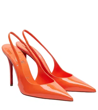 Christian Louboutin Miss Z 100 patent leather slingback pumps | Thumbnail 1 Christian Louboutin Miss Z 100 patent leather slingback pumps | Thumbnail 1