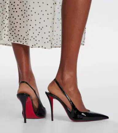 Christian Louboutin Miss Z patent leather slingback pumps | Thumbnail 6 Christian Louboutin Miss Z patent leather slingback pumps | Thumbnail 6