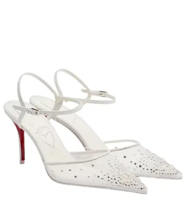 Christian Louboutin Miss Z embellished slingback pumps | Thumbnail 1 Christian Louboutin Miss Z embellished slingback pumps | Thumbnail 1
