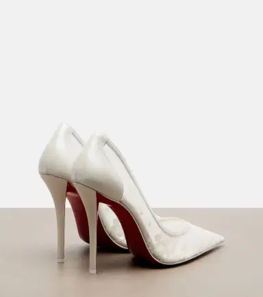 Christian Louboutin Miss Z floral leather-trimmed pumps | Thumbnail 2 Christian Louboutin Miss Z floral leather-trimmed pumps | Thumbnail 2