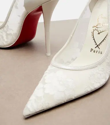 Christian Louboutin Miss Z floral leather-trimmed pumps | Thumbnail 4 Christian Louboutin Miss Z floral leather-trimmed pumps | Thumbnail 4