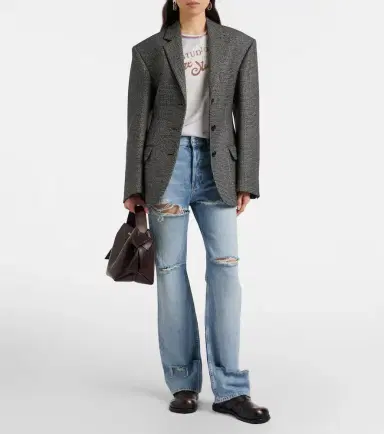 Acne Studios Distressed straight jeans | Thumbnail 3 Acne Studios Distressed straight jeans | Thumbnail 3