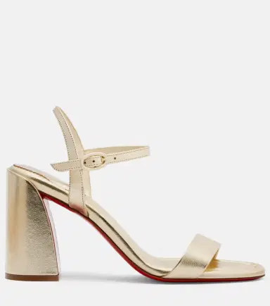 Christian Louboutin Miss Jane 85 metallic leather sandals | Thumbnail 3 Christian Louboutin Miss Jane 85 metallic leather sandals | Thumbnail 3
