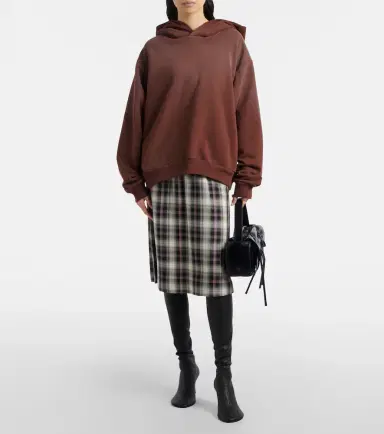 Acne Studios Logo cotton-blend fleece hoodie | Thumbnail 5 Acne Studios Logo cotton-blend fleece hoodie | Thumbnail 5