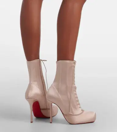 Christian Louboutin Pavlova crêpe satin ankle boots | Thumbnail 6 Christian Louboutin Pavlova crêpe satin ankle boots | Thumbnail 6