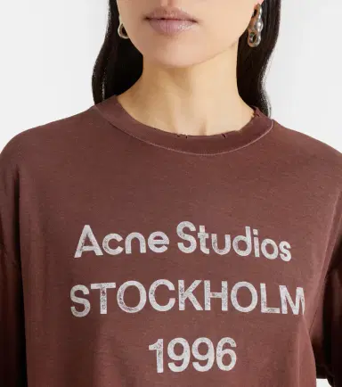 Acne Studios Logo cotton and hemp jersey T-shirt | Thumbnail 4 Acne Studios Logo cotton and hemp jersey T-shirt | Thumbnail 4
