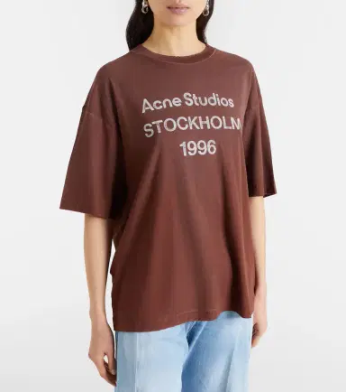 Acne Studios Logo cotton and hemp jersey T-shirt | Thumbnail 5 Acne Studios Logo cotton and hemp jersey T-shirt | Thumbnail 5