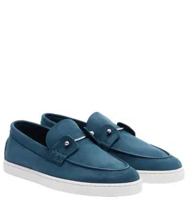 Christian Louboutin Chambeliboat suede slip-on shoes | Thumbnail 1 Christian Louboutin Chambeliboat suede slip-on shoes | Thumbnail 1