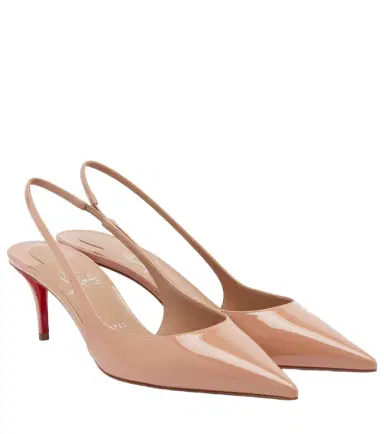 Christian Louboutin Miss Z 60 patent leather slingback pumps | Thumbnail 1 Christian Louboutin Miss Z 60 patent leather slingback pumps | Thumbnail 1