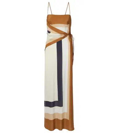 SIR. Printed silk maxi dress | Thumbnail 1 SIR. Printed silk maxi dress | Thumbnail 1