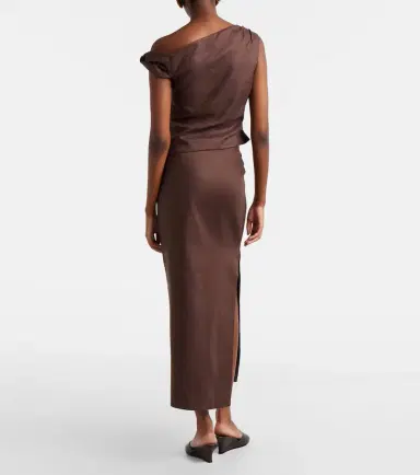 SIR Linen midi skirt | Thumbnail 5 SIR Linen midi skirt | Thumbnail 5