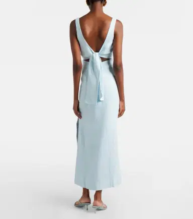 SIR Linen maxi dress | Thumbnail 3 SIR Linen maxi dress | Thumbnail 3