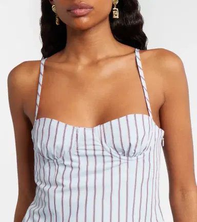 SIR Pinstripe cotton-blend minidress | Thumbnail 4 SIR Pinstripe cotton-blend minidress | Thumbnail 4