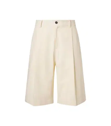 Studio Nicholson Fowld cotton and linen Bermuda shorts | Thumbnail 1 Studio Nicholson Fowld cotton and linen Bermuda shorts | Thumbnail 1