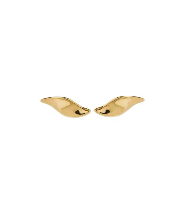 Khaite Leaf clip-on earrings