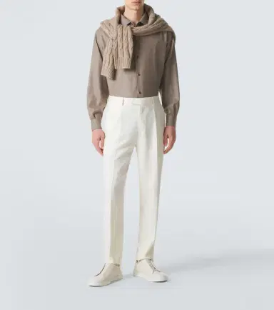 Zegna Linen straight pants | Thumbnail 5 Zegna Linen straight pants | Thumbnail 5