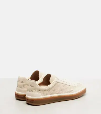 Loro Piana Tennis suede-trimmed leather sneakers | Thumbnail 4 Loro Piana Tennis suede-trimmed leather sneakers | Thumbnail 4