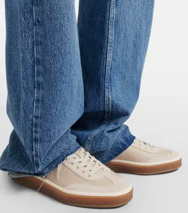 Loro Piana Tennis suede-trimmed leather sneakers | Thumbnail 5 Loro Piana Tennis suede-trimmed leather sneakers | Thumbnail 5