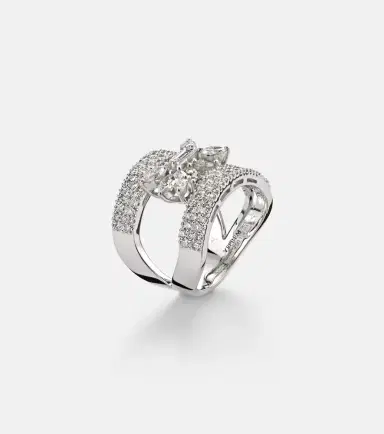 YEPREM Y-Not 18kt white gold ring with diamonds | Thumbnail 2 YEPREM Y-Not 18kt white gold ring with diamonds | Thumbnail 2