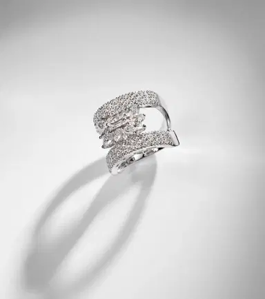 YEPREM Y-Not 18kt white gold ring with diamonds | Thumbnail 5 YEPREM Y-Not 18kt white gold ring with diamonds | Thumbnail 5