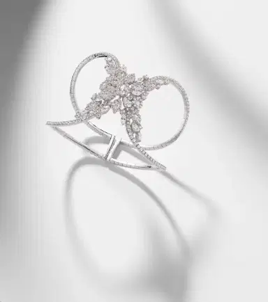 YEPREM Y-Couture 18kt white gold bracelet with diamonds | Thumbnail 5 YEPREM Y-Couture 18kt white gold bracelet with diamonds | Thumbnail 5