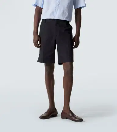 Zegna Cotton and linen straight pants | Thumbnail 5 Zegna Cotton and linen straight pants | Thumbnail 5