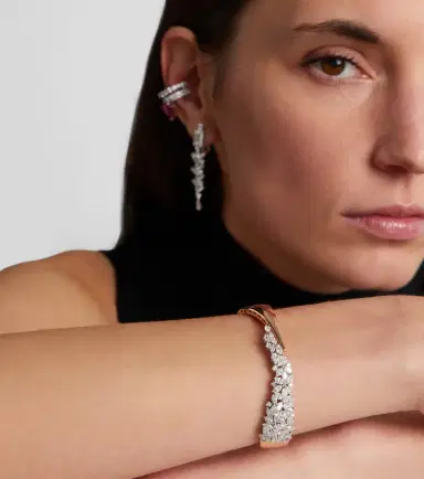 YEPREM 18kt rose and white gold bracelet with diamonds | Thumbnail 4 YEPREM 18kt rose and white gold bracelet with diamonds | Thumbnail 4