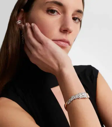 YEPREM 18kt rose and white gold bracelet with diamonds | Thumbnail 5 YEPREM 18kt rose and white gold bracelet with diamonds | Thumbnail 5