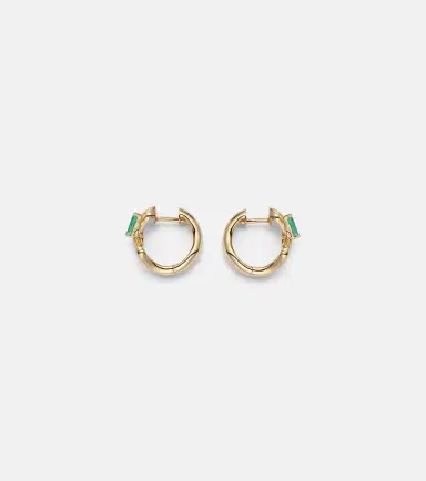 SHAY JEWELRY 18kt gold earrings with diamonds and emeralds | Thumbnail 4 SHAY JEWELRY 18kt gold earrings with diamonds and emeralds | Thumbnail 4