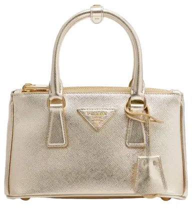 Prada Galleria Mini metallic leather tote bag | Thumbnail 1 Prada Galleria Mini metallic leather tote bag | Thumbnail 1