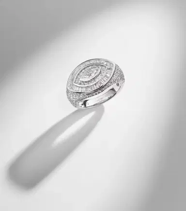 Shay Jewelry 18kt white gold pinky ring with diamonds | Thumbnail 5 Shay Jewelry 18kt white gold pinky ring with diamonds | Thumbnail 5