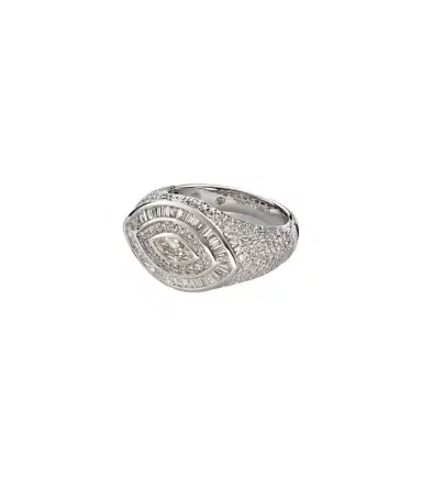 Shay Jewelry 18kt white gold pinky ring with diamonds | Thumbnail 1 Shay Jewelry 18kt white gold pinky ring with diamonds | Thumbnail 1