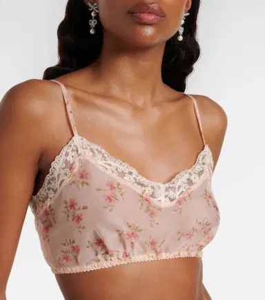 Simone Rocha Floral lace-trimmed bra top | Thumbnail 4 Simone Rocha Floral lace-trimmed bra top | Thumbnail 4
