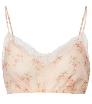 Simone Rocha Floral lace-trimmed bra top | Thumbnail 1 Simone Rocha Floral lace-trimmed bra top | Thumbnail 1