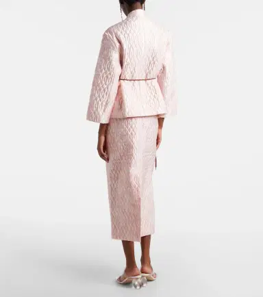 Simone Rocha Floral quilted pencil skirt | Thumbnail 4 Simone Rocha Floral quilted pencil skirt | Thumbnail 4
