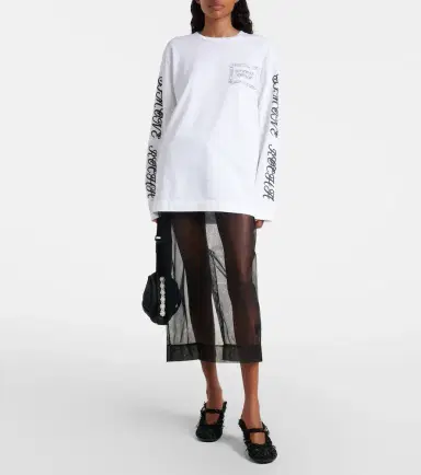 Simone Rocha Bow-detail tulle midi skirt | Thumbnail 2 Simone Rocha Bow-detail tulle midi skirt | Thumbnail 2
