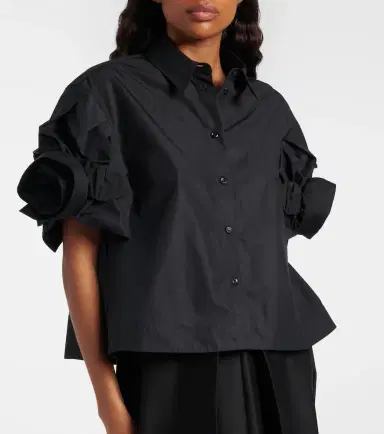 Simone Rocha Puff-sleeve cotton shirt | Thumbnail 2 Simone Rocha Puff-sleeve cotton shirt | Thumbnail 2