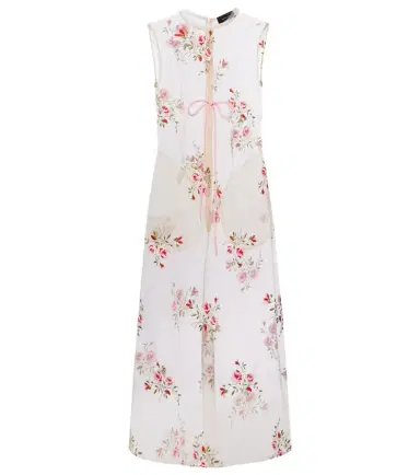 Simone Rocha Embroidered sheer organza midi dress | Thumbnail 1 Simone Rocha Embroidered sheer organza midi dress | Thumbnail 1